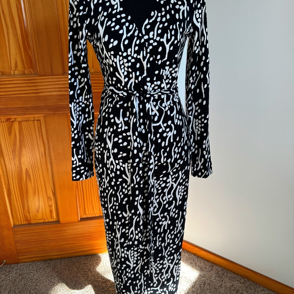 DVF for Target Wrap Dress, Sea Spots, Small, New w Tags